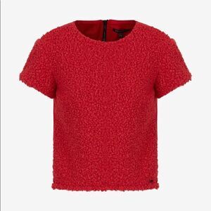 Armani Exchange Womens Teddy Bear Red Shirt Size XS